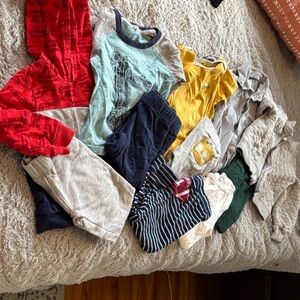 Carter's Kids Matching Sets - Red, Blue, Yellow, Gray-winter bundle/lot 24 month